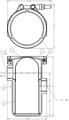 Stainless Steel Simplex Basket Strainer